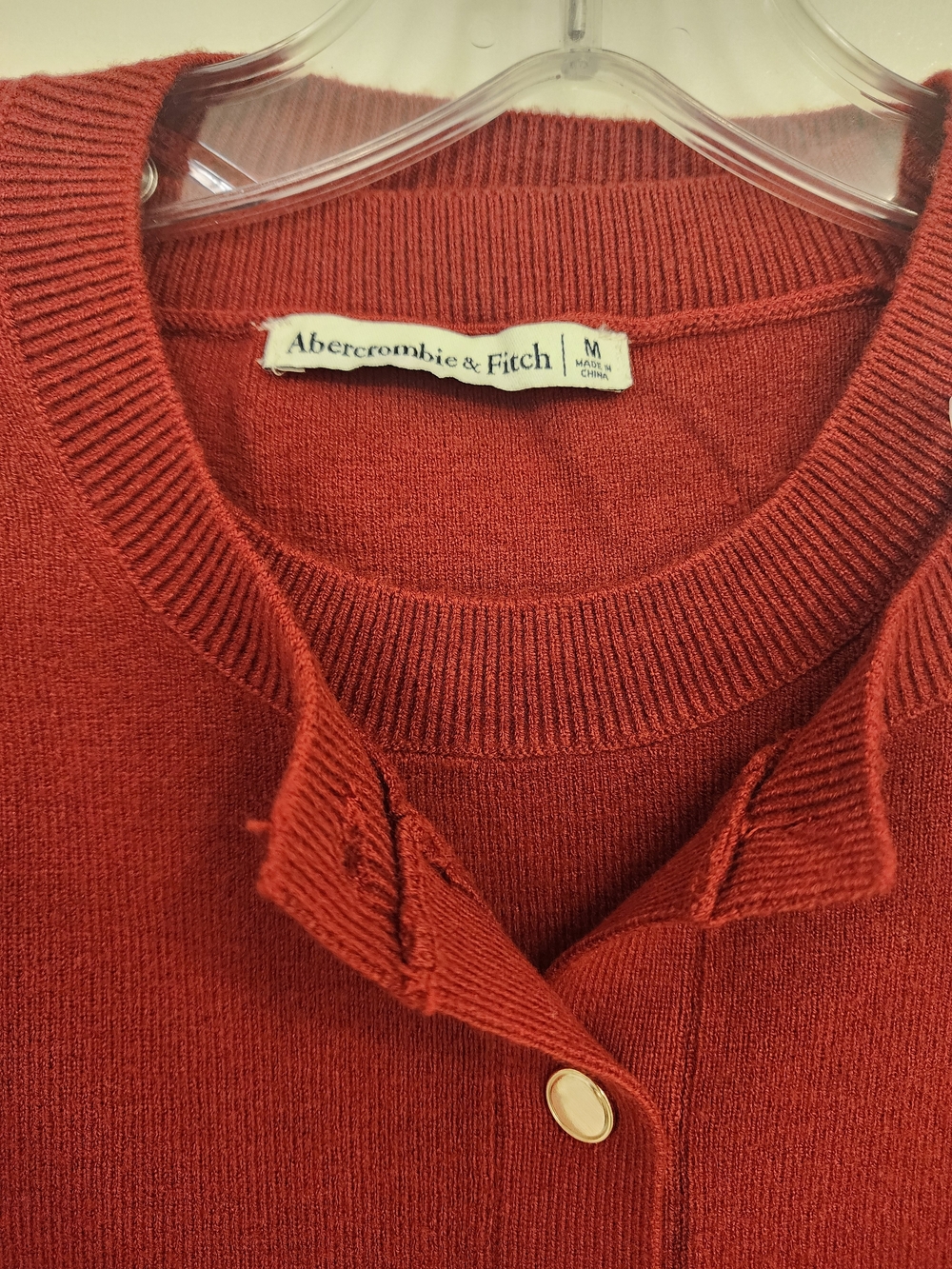 Abercrombie & Fitch Rust Button-Front Cardigan Set - Picture 2 of 4